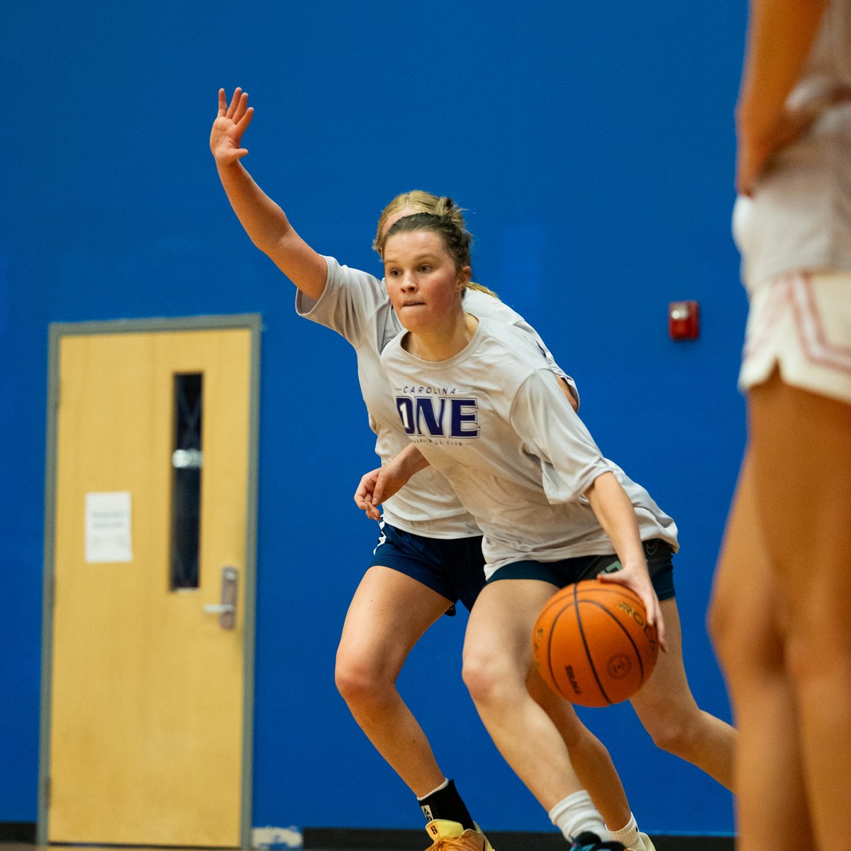Player rising for a jump shot